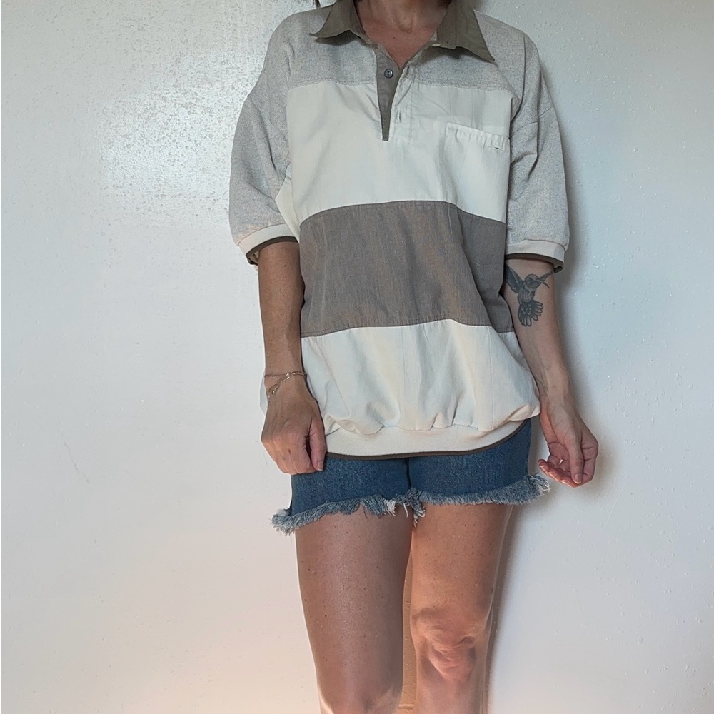 80’s Color Block Polo Shirt